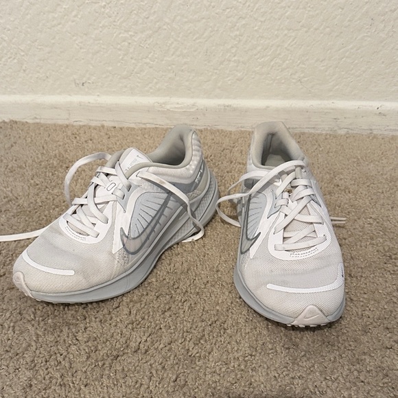 Nike Shoes - Nike Women's White and Light Gray Athletic Shoes